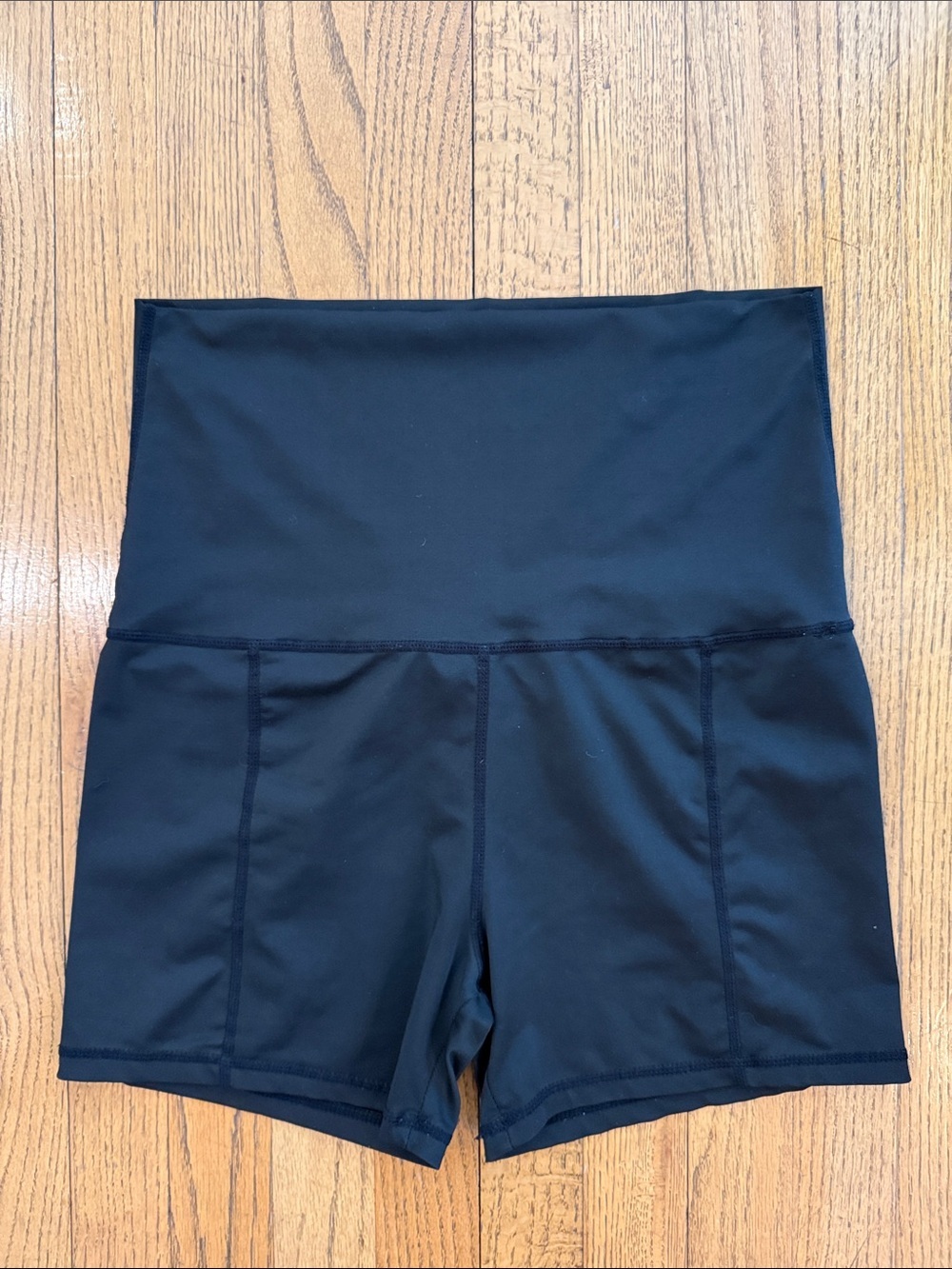 SHEIN Black High-Waist Maternity Women’s Active Bike Shorts Medium EUC